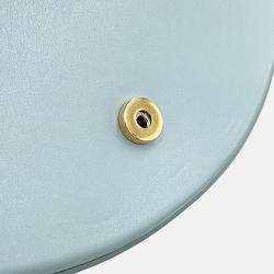 Pre Owned Celine Cuir Triomphe Buzas Shoulder Bag Light Blue Calf Leather