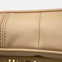 مملوكة مسبقًا Celine Mono Chrome Chain Shoulder Bag Beige Leather