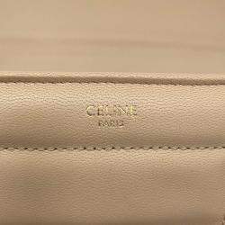 مملوكة مسبقًا Celine Mono Chrome Chain Shoulder Bag Beige Leather