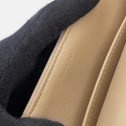 مملوكة مسبقًا Celine Mono Chrome Chain Shoulder Bag Beige Leather