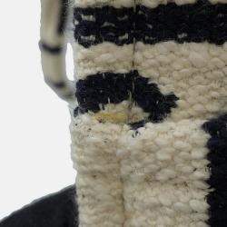 مملوكة مسبقًا حقيبة يد سيلين كاباتاي قطن أبيض/أسود كبيرة