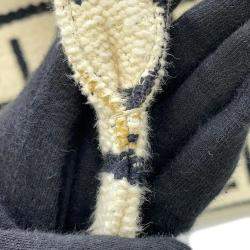 مملوكة مسبقًا حقيبة يد سيلين كاباتاي قطن أبيض/أسود كبيرة