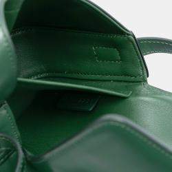 مملوكة مسبقًا حقيبة كتف سيلين كلود جلد عجل لامع أخضر