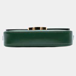 مملوكة مسبقًا حقيبة كتف سيلين كلود جلد عجل لامع أخضر