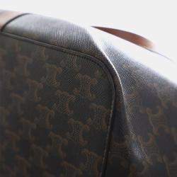مملوكة مسبقًا Celine Brown Medium Triomphe Coated Canvas Cabas Tote