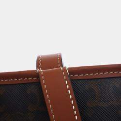 مملوكة مسبقًا Celine Brown Medium Triomphe Coated Canvas Cabas Tote