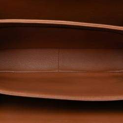 Pre Owned Celine Green Teen Canvas and Calfskin Triomphe Crossbody