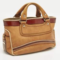 مملوكة مسبقًا حقيبة يد سيلين بوغي جلد ثلاثية اللون