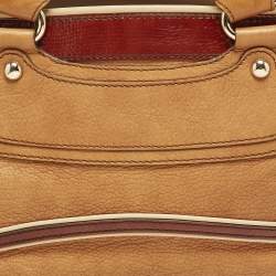 مملوكة مسبقًا حق يبة يد سيلين بوغي جلد ثلاثية اللون