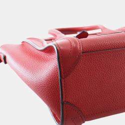 مملوكة مسبقًا Celine Red Nano Leather Luggage Tote