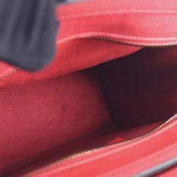 مملوكة مسبقًا Celine Red Nano Leather Luggage Tote