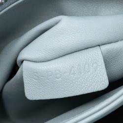 Pre Owned Celine Blue Classique Shiny Calfskin Triomphe Crossbody