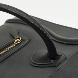 Pre Owned Celine Luggage Mini Black Leather Tote