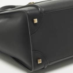 Pre Owned Celine Luggage Mini Black Leather Tote