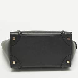 Pre Owned Celine Luggage Mini Black Leather Tote