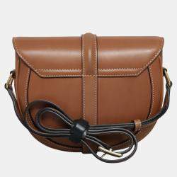 Pre Owned Celine Small Tan Leather Besace 16 Bag