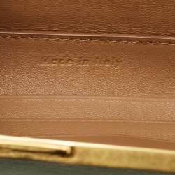 مملوكة مسبقًا Celine Clasp Mini Light Green Leather Crossbody Bag