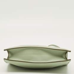 مملوكة مسبقًا Celine Clasp Mini Light Green Leather Crossbody Bag