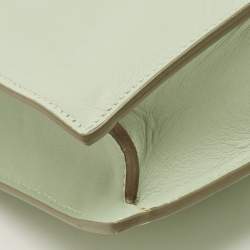 مملوكة مسبقًا Celine Clasp Mini Light Green Leather Crossbody Bag