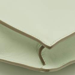 مملوكة مسبقًا Celine Clasp Mini Light Green Leather Crossbody Bag
