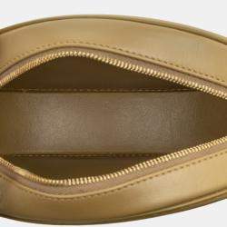 Pre Owned حقيبة كروس بيضوية جلد عجل صغيرة خضراء سيلين تريومف