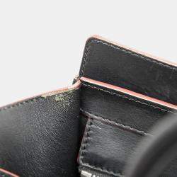 مملوكة مسبقًا حقيبة يد سيلين لاغيدج صغيرة جلد عجل أملس ثنائي اللون أسود