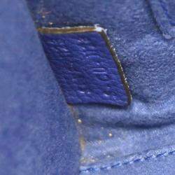 مملوكة مسبقًا حقيبة يد سيلين نانو لاغيدج جلد زرقاء