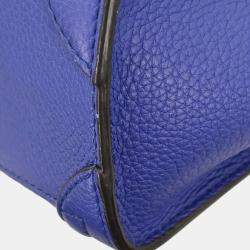 مملوكة مسبقًا حقيبة يد سيلين نانو لاغيدج جلد زرقاء