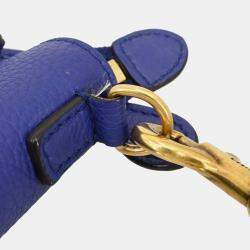 مملوكة مسبقًا حقيبة يد سيلين نانو لاغيدج جلد زرقاء