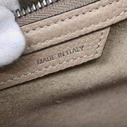 Pre Owned Celine Beige Luggage Micro Tote Handbag