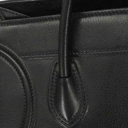 مملوكة مسبقًا حقيبة يد سيلين فانتوم لاغيدج جلد عجل أسود