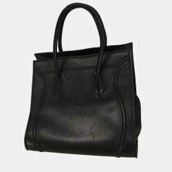 مملوكة مسبقًا حقيبة يد سيلين فانتوم لاغيدج جلد عجل أسود