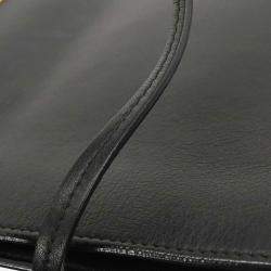 Pre Owned حقيبة كتف سيلين جلد سوداء بقفل