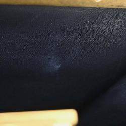 Pre Owned حقيبة كتف سيلين جلد سوداء بقفل