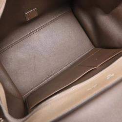 Pre Owned Celine Brown Leather Suede Trapeze 2Way Handbag