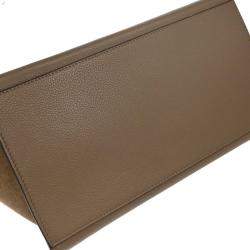 Pre Owned Celine Brown Leather Suede Trapeze 2Way Handbag