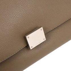 Pre Owned Celine Brown Leather Suede Trapeze 2Way Handbag