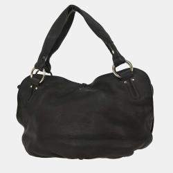 Pre Owned Celine Black Leather Handbag