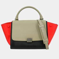 Pre Owned Celine Tricolor Trapeze 2Way Handbag