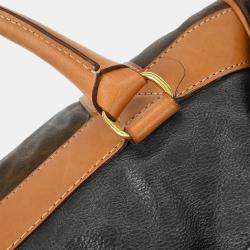 مملوكة مسبقًا حقيبة سيلين "دافل" كانفاس مكادام مطلية بني