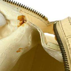 Pre Owned حقيبة يد جلد كريم سيلين