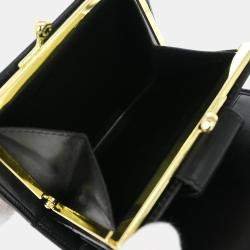 مملوكة مسبقًا Celine Black Pvc Macadam Wallet