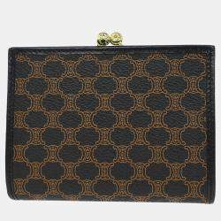 مملوكة مسبقًا Celine Black Pvc Macadam Wallet