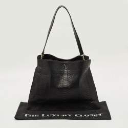 مملوكة مسبقًا Celine New Black Python Shoulder Bag
