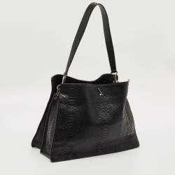 مملوكة مسبقًا Celine New Black Python Shoulder Bag