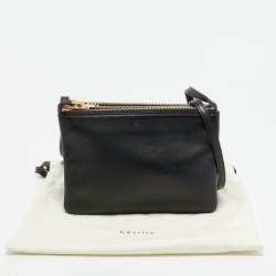 مملوكة مسبقًا Celine Trio Small Black Leather Crossbody Bag