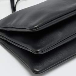 مملوكة مسبقًا Celine Trio Small Black Leather Crossbody Bag