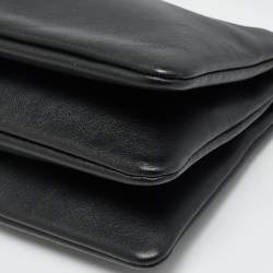 مملوكة مسبقًا Celine Trio Small Black Leather Crossbody Bag