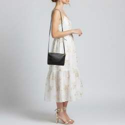 مملوكة مسبقًا Celine Trio Small Black Leather Crossbody Bag