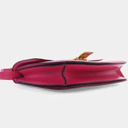 Pre Owned حقيبة بوكس جلد عجل ناعمة متوسطة من سيلين